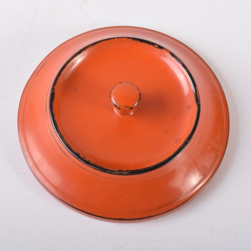 茶道具　根来塗　香合　蓋物　C　7331