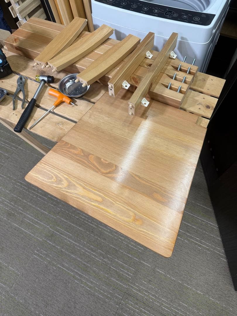 【洗浄消毒作業済】IKEA ダイニングテーブル　チェア　3点セット　ヨックモック