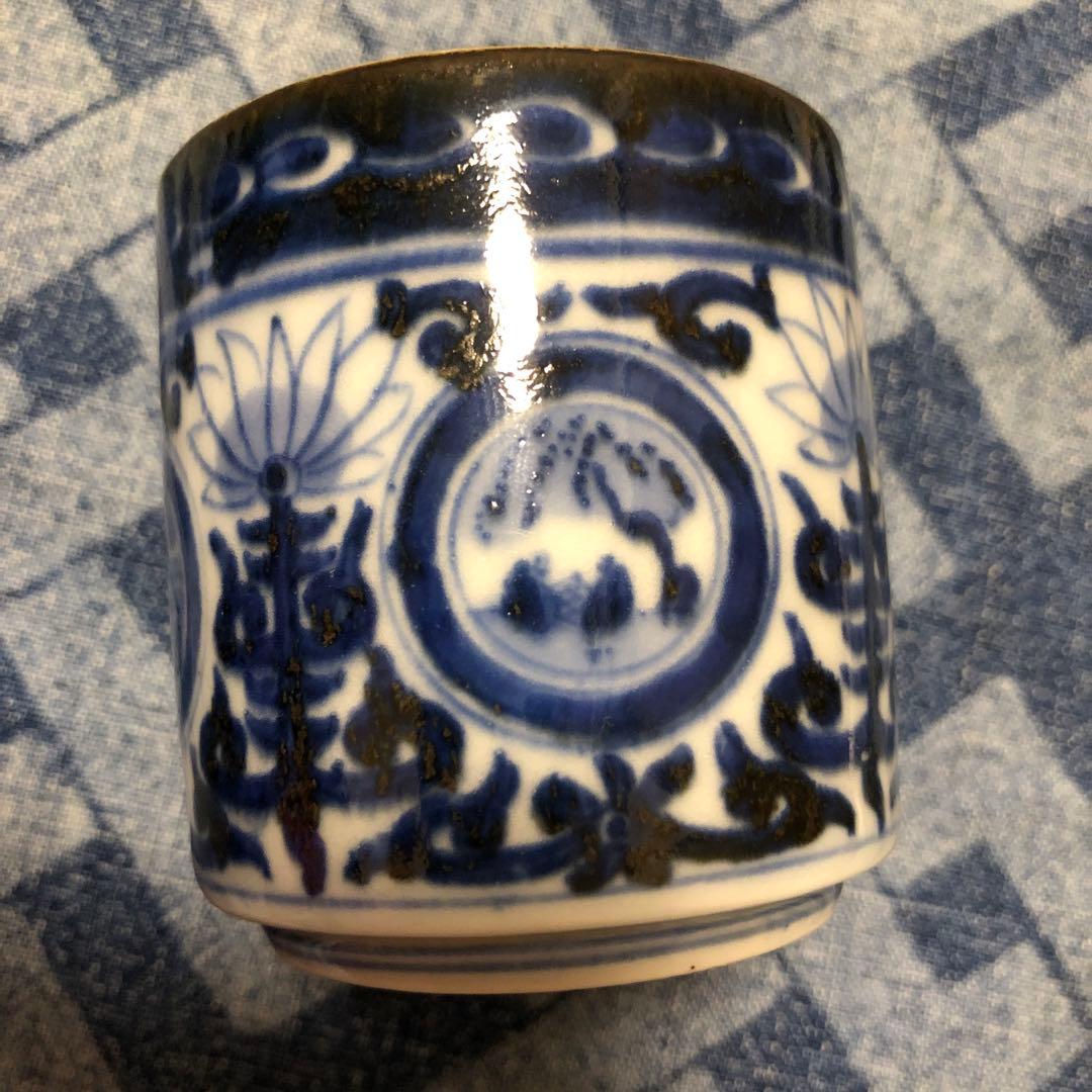 古伊万里　のぞき猪口　江戸時代　中期かと思われます　逸品