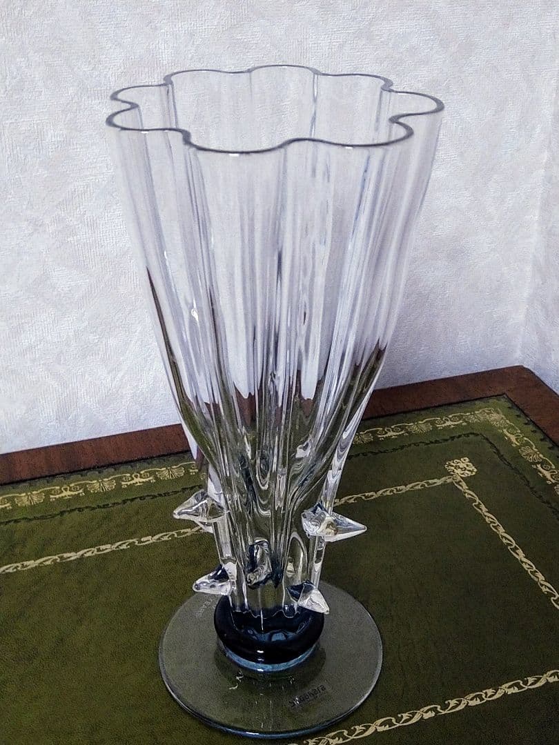 スガハラガラス・フラワーベース・トロフィー・花瓶・杯・スガハラ（Sghr）