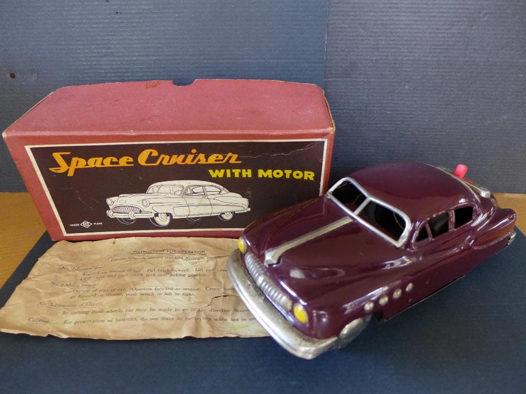 時代物　野村トーイ　’50　Space Cruiser　ブリキ自動車　箱入り