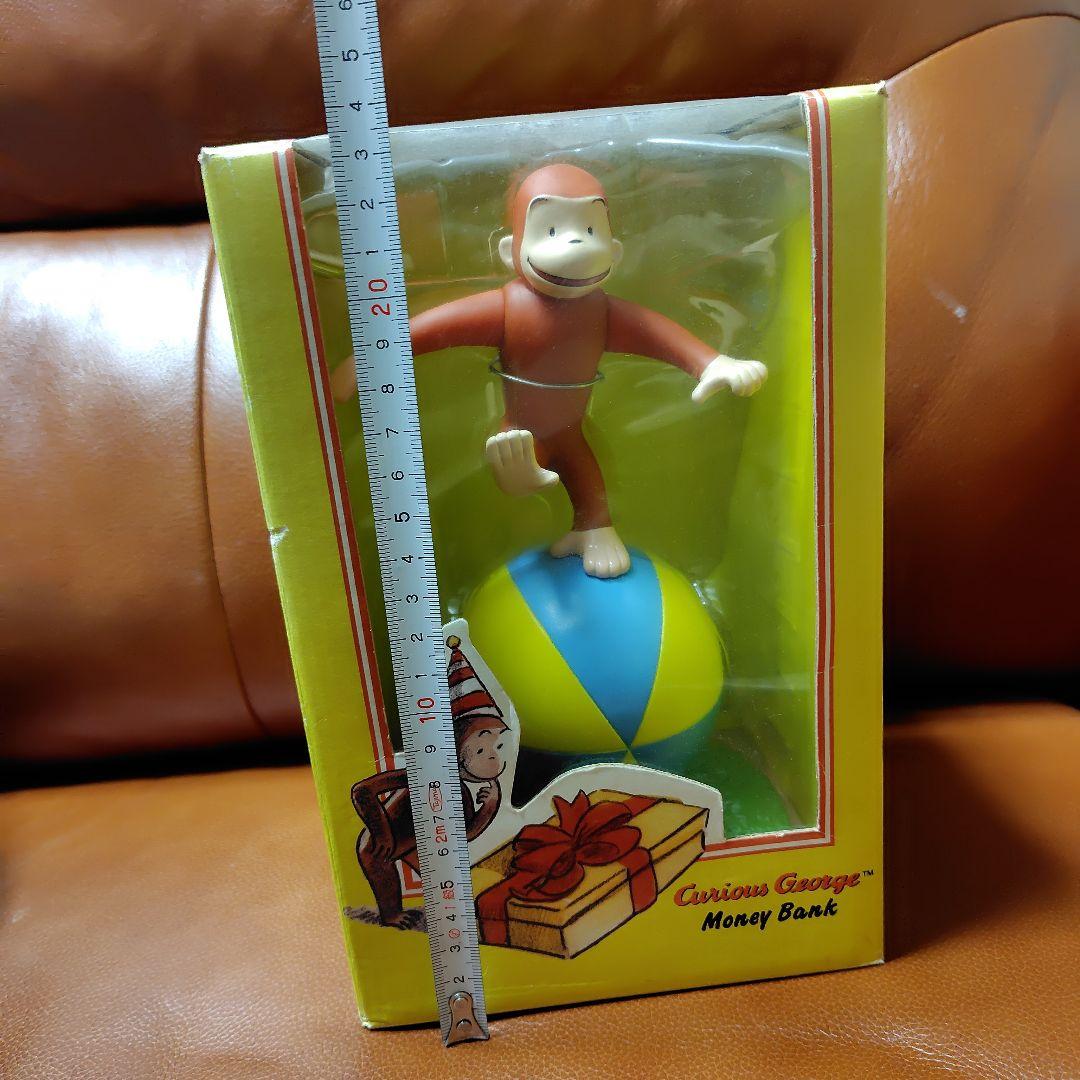 おさるのジョージ　フィギュア　貯金箱