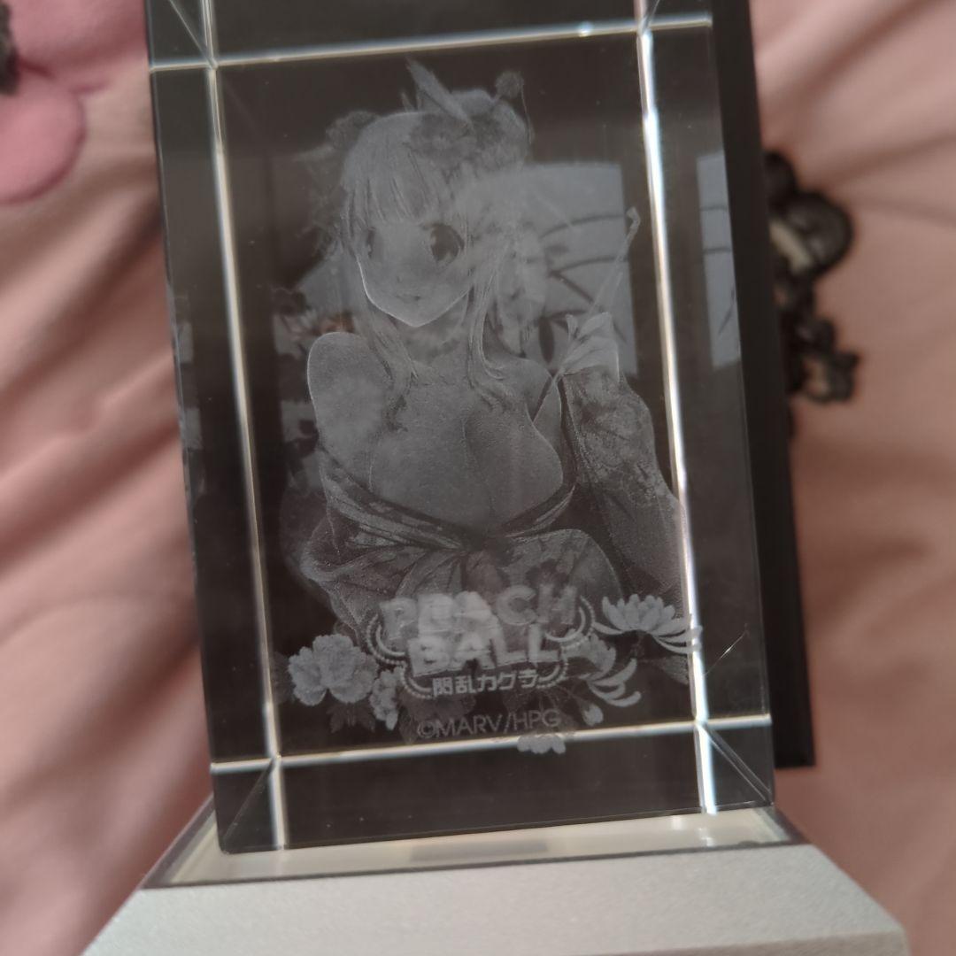 PEACH BALL 閃乱カグラ エビテン限定特典 3Dクリスタル 詠