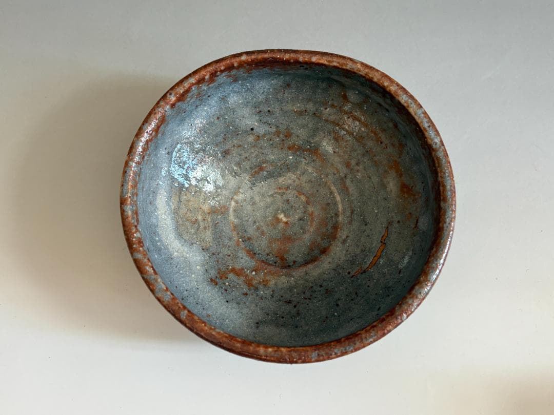 野中春清　鼠志野　平茶碗　即中斎書付　茶道具　表千家