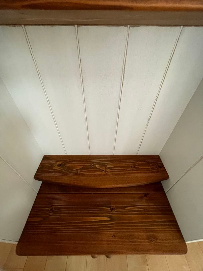 ハンドメイド　飾り棚　アンティーク風　おままごと　シャビー