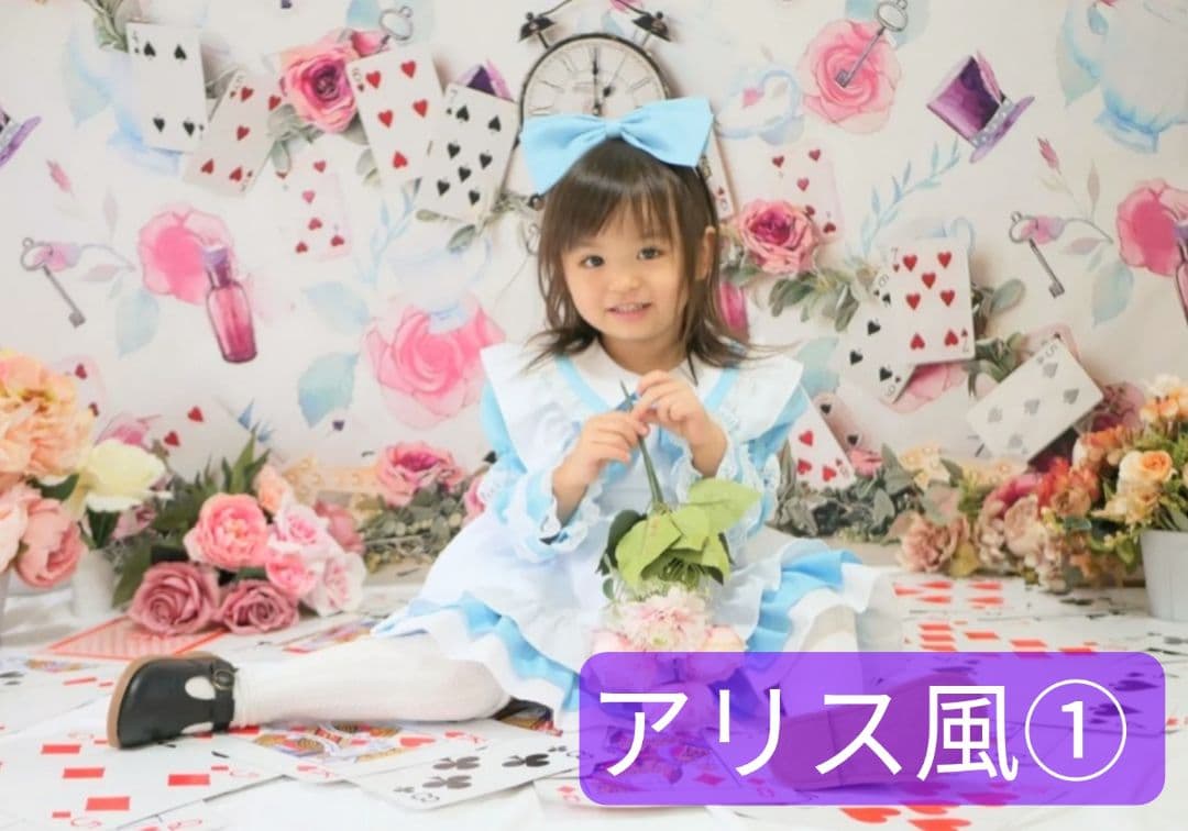 背景布【屋内V】ニューボーンフォト、ペット、ドール撮影用　空　薔薇　気球　雲　窓