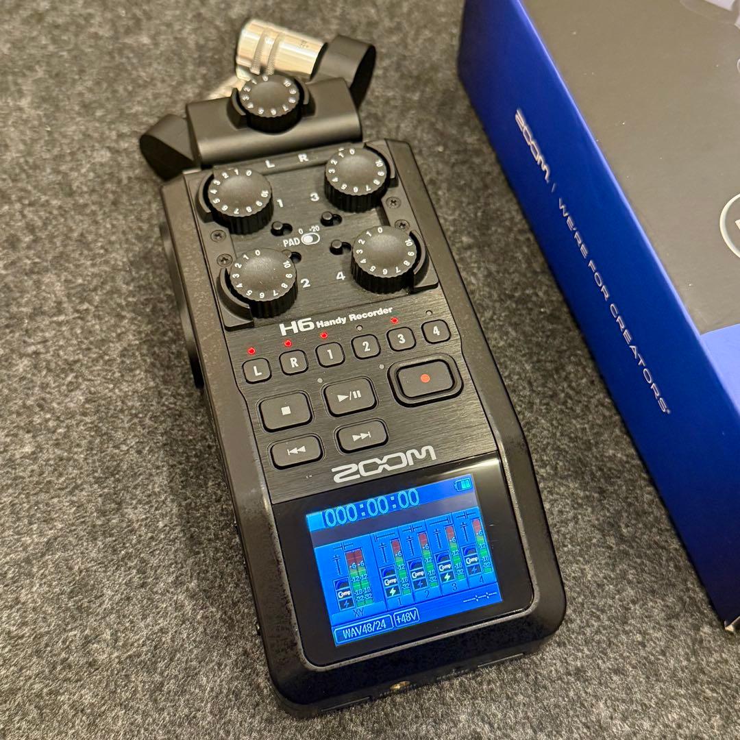 【完動品・極美品】ZOOM H6 ハンディレコーダー 黒 + アクセサリーパック