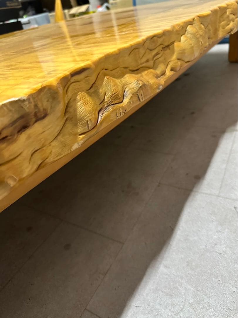 【深谷木工】天然木 一枚板テーブル アンティーク ヴィンテージ インテリア