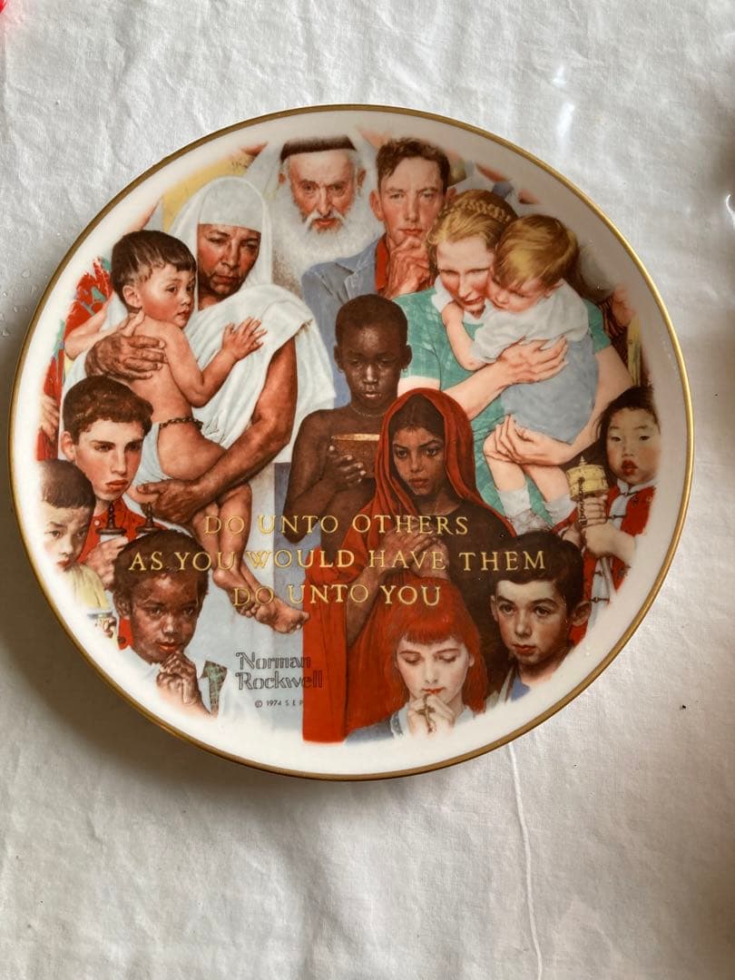 レア⭐︎ノーマンロックウェルの絵皿