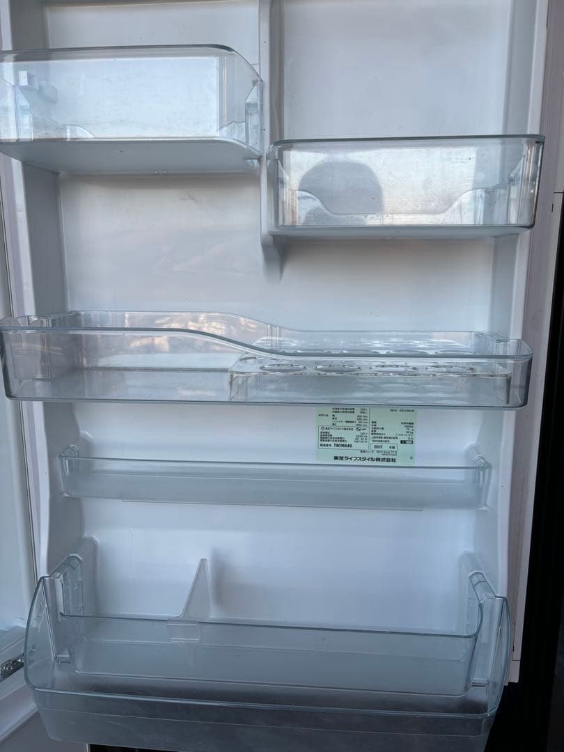 東芝410L VEGETA GR-K41GXVホワイト2017年製 幅600mm