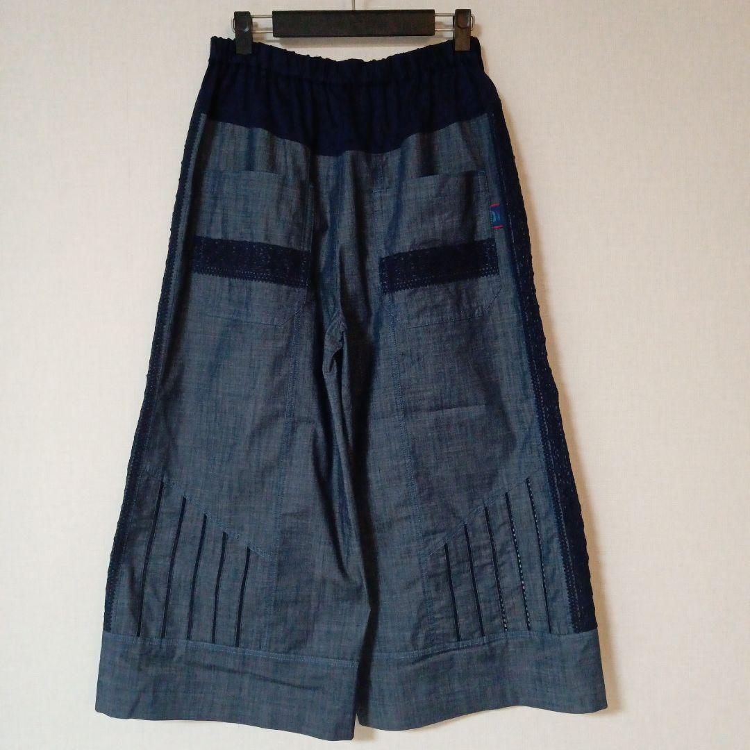 an吉 アンキチ センソユニコ デニム クロップド ワイドパンツ