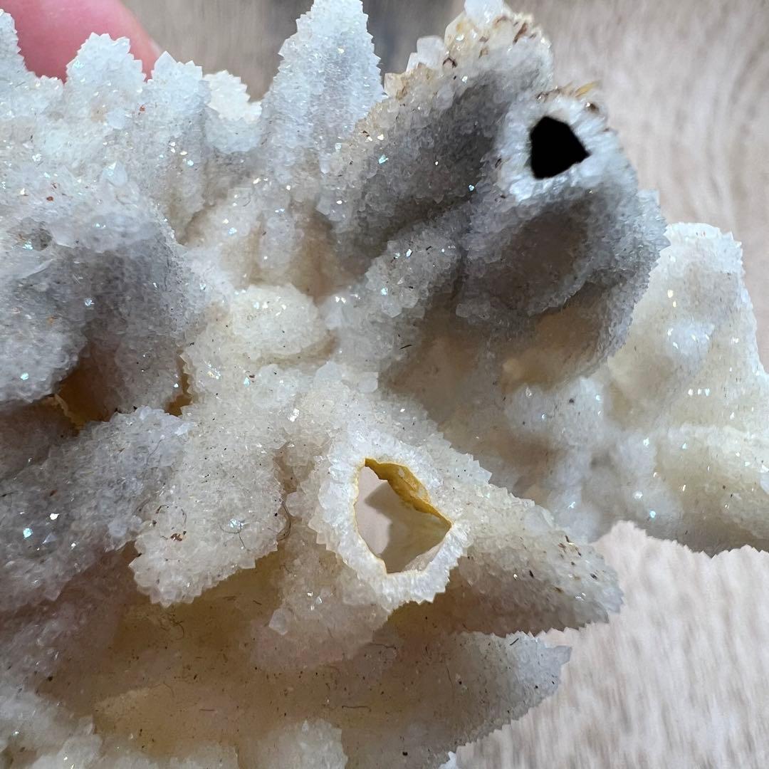 水晶ドゥルージー 仮晶 空洞 鉱物 標本 原石
