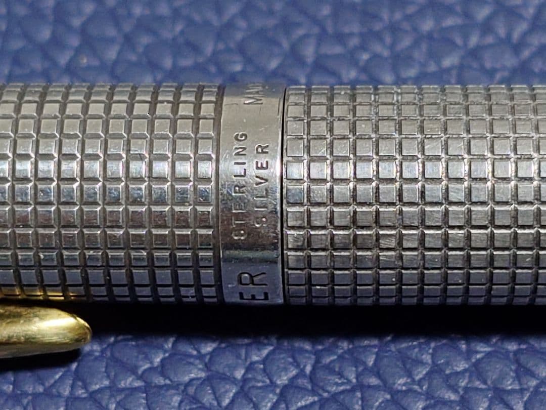 Parker 75 万年筆 シルバー シズレ柄