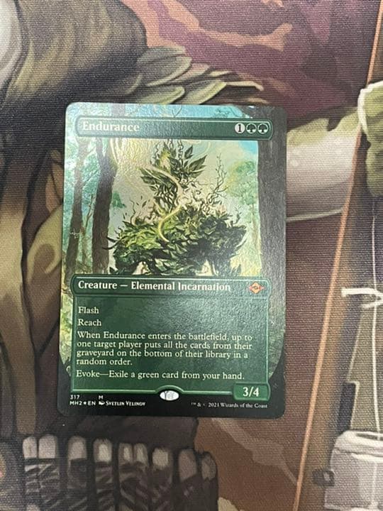 MTG 忍耐 ボーダーレス版 foil モダンホライゾン2 ①