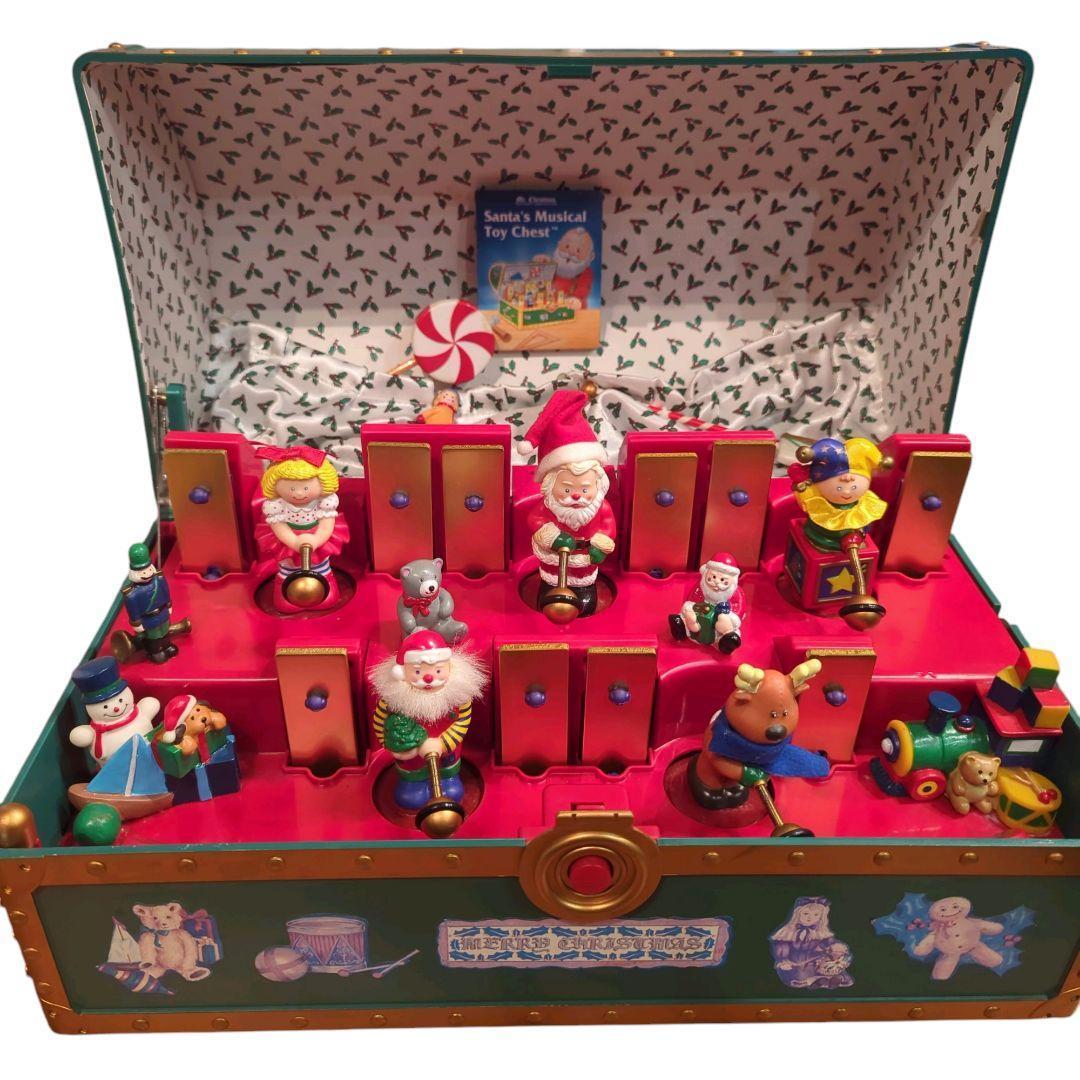 【レトロ】ミスタークリスマス サンタ ミュージカル トイチェスト オルゴール演奏