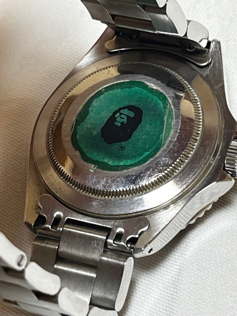 希少初期化型　ア ベイシング エイプ BAPEX サルマリーナ 腕自動巻き時計