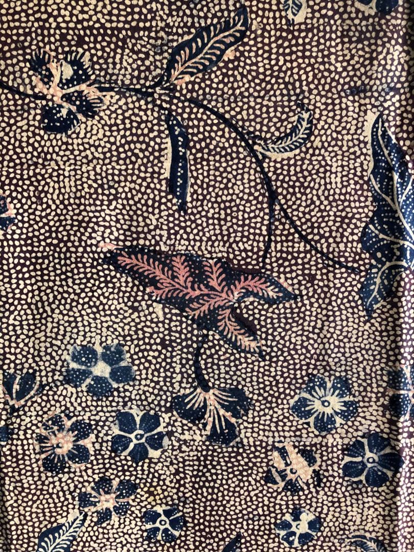 藍染めオールドバティック(8516)手描き&チャップ
