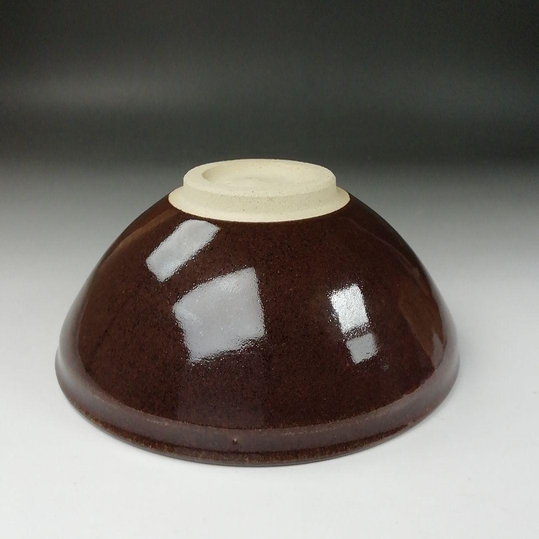 Ｔ３３８　茶碗　『木の葉天目　茶碗』『山口明軒 作』　共箱　抹茶碗　茶道具