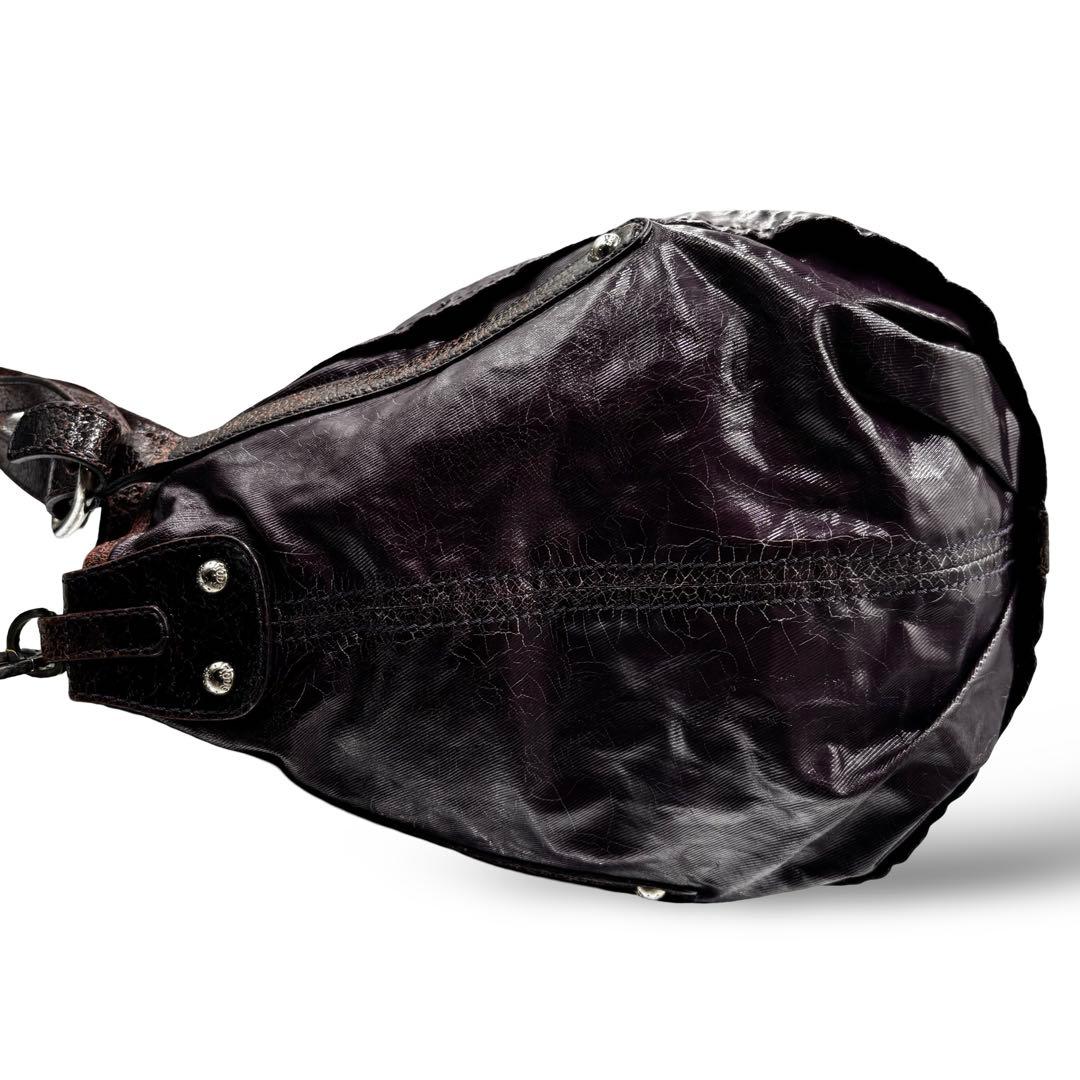 【2点】トッズ　Gバッグ　2way ショルダーバッグ　ハンド　レザー　紫