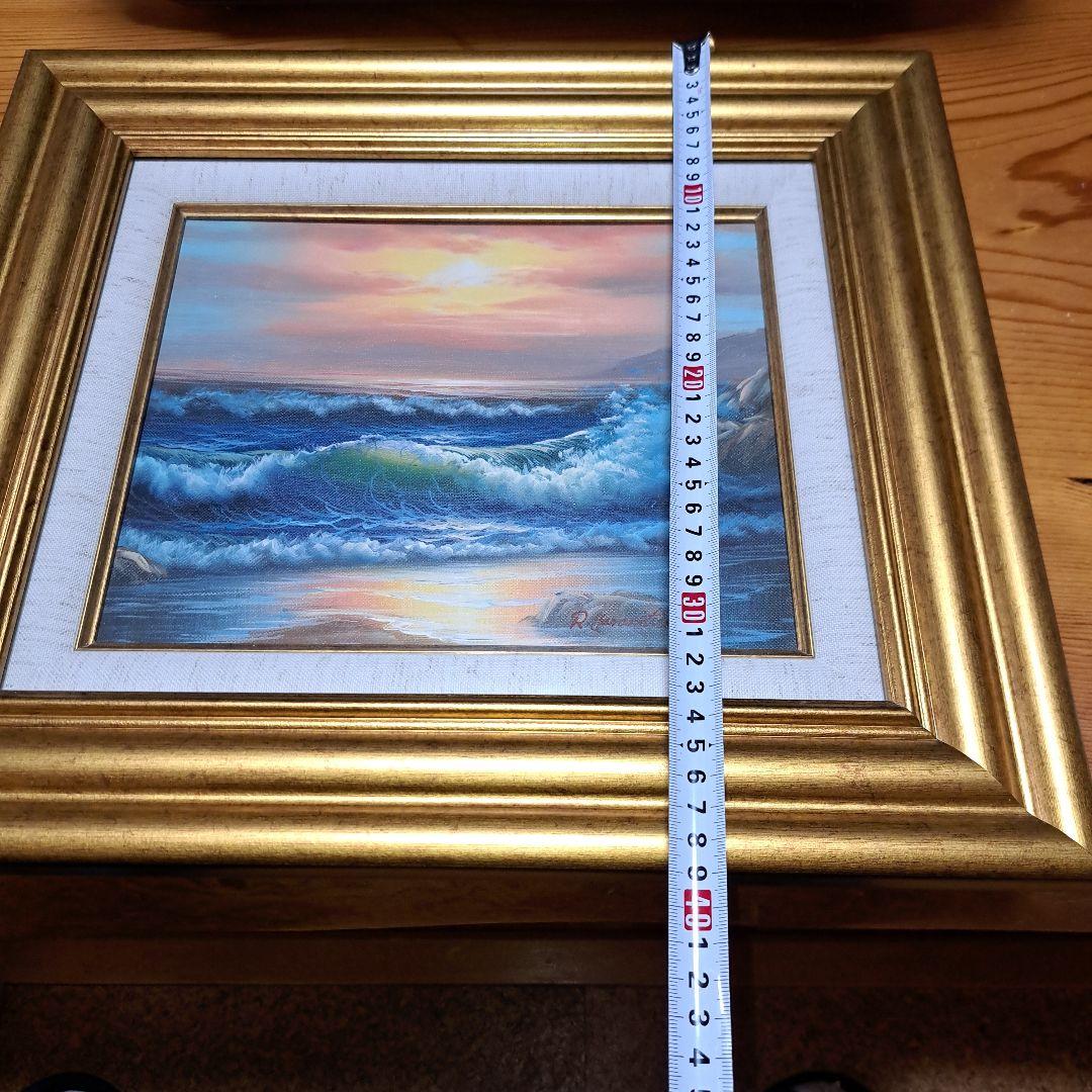 なんと‼️【貴重品　特別セ－ル】絵画 　レイモン・ガランチェ　朝焼けの海