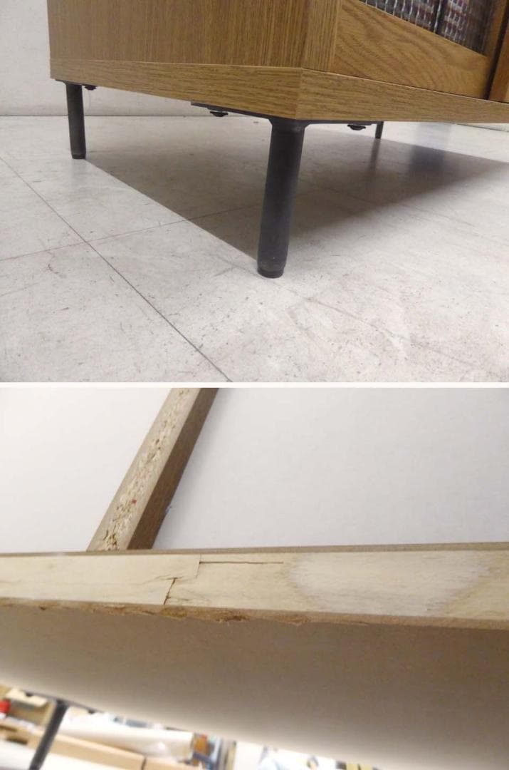 ■adepeche アデペシュ■カデル スライドガラスキャビネット 収納 食器棚