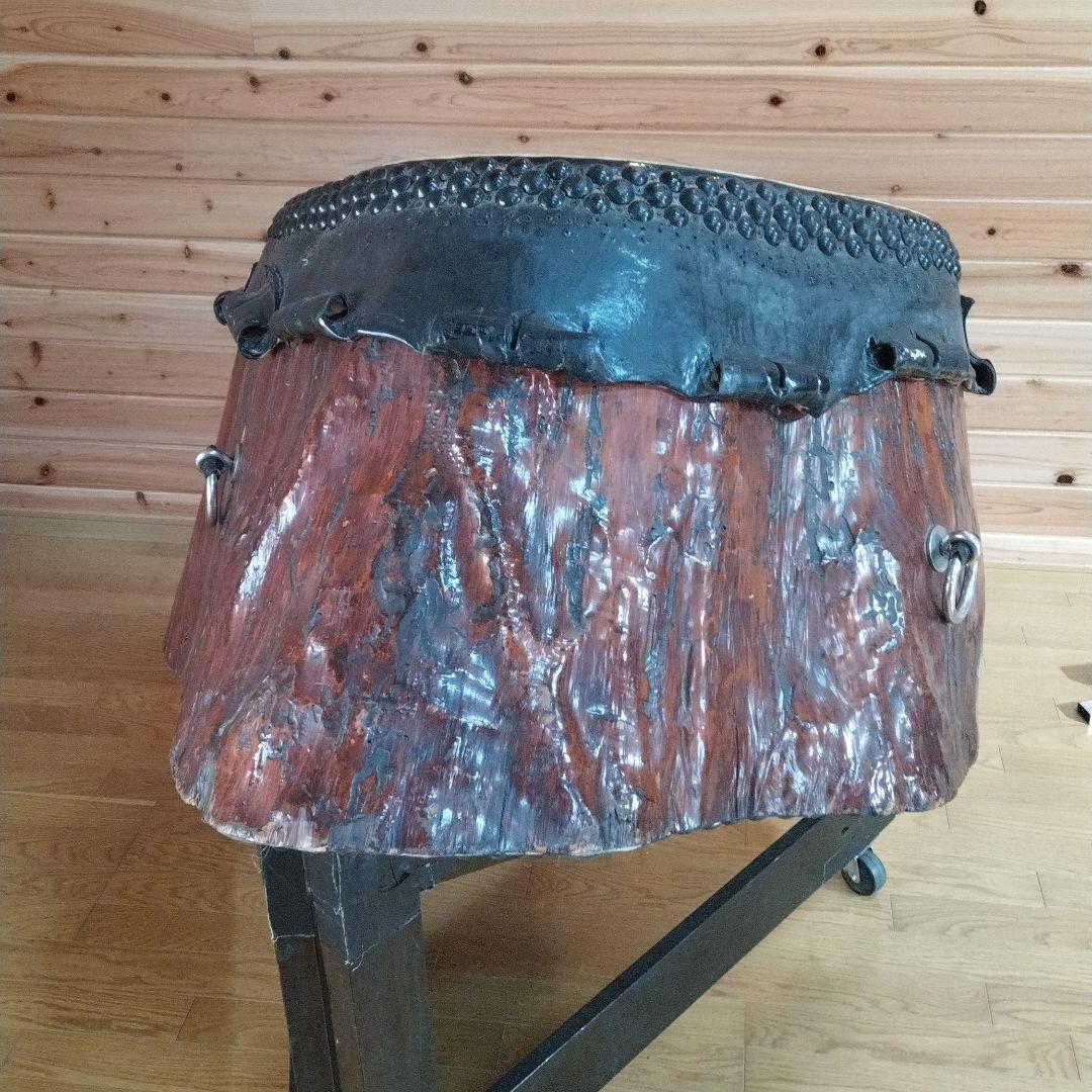 【世界に1台の超貴重な巨大和太鼓・大太鼓・大杉胴】アンティーク、打楽器、ドラム