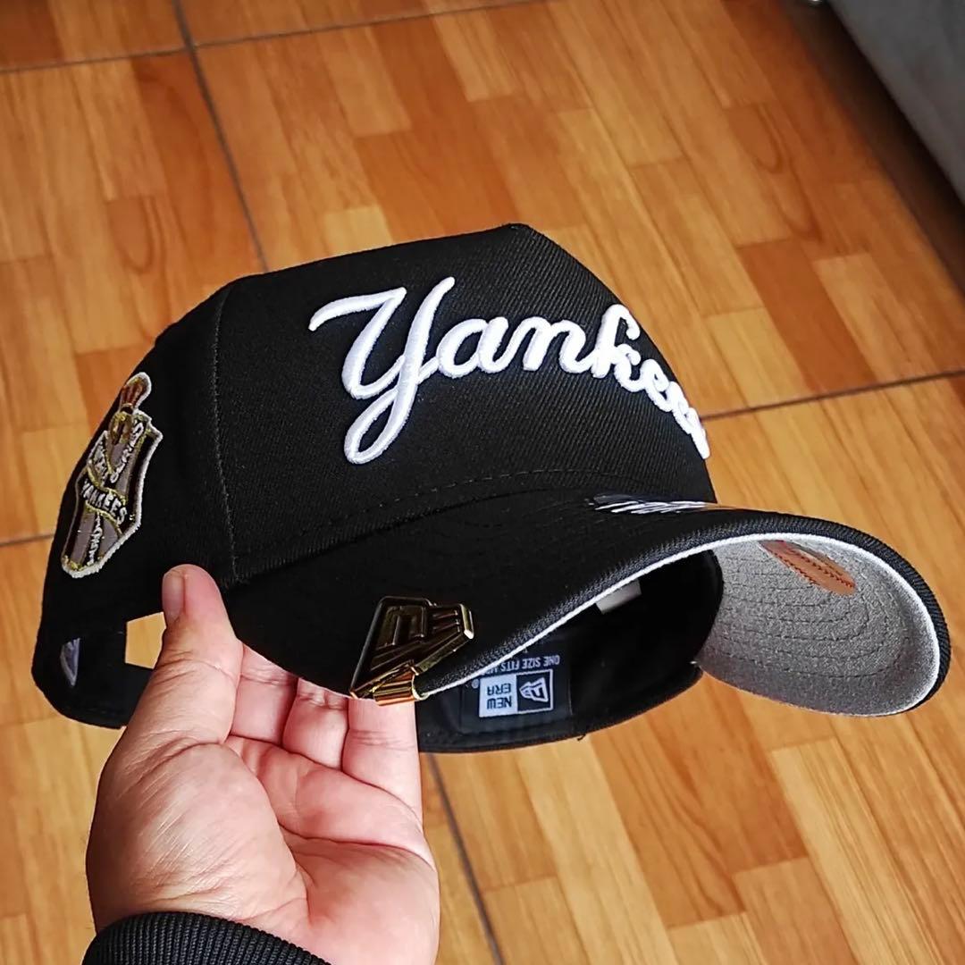 【新品】NEW ERA ヤンキース 9FORTY キャップ スクリプト 黒