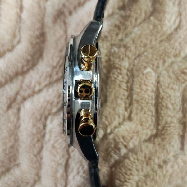 SEIKO SBTR015 8T63-00D0 クロノグラフ ブラック ゴールド