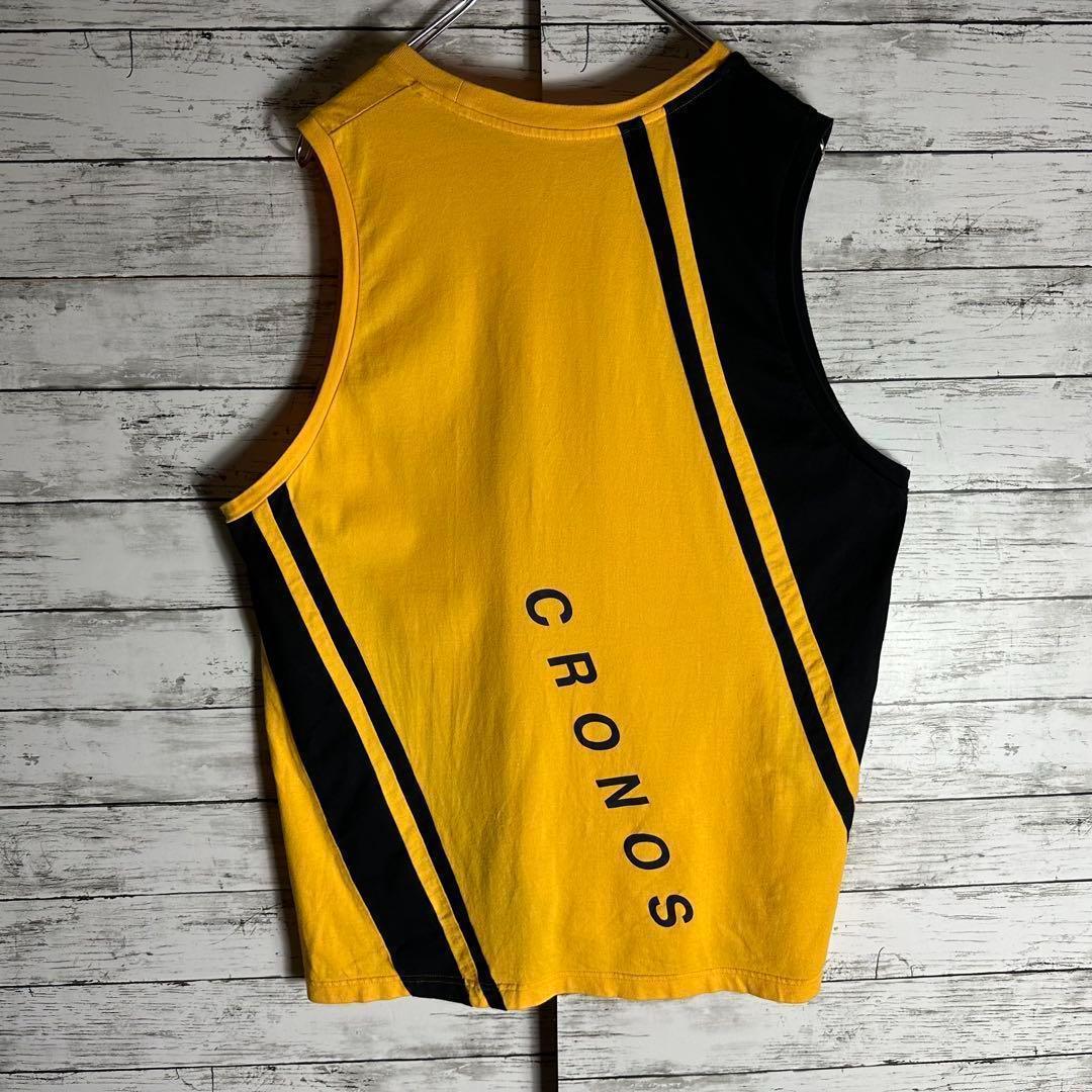 【人気色】クロノス タンクトップ 　センターロゴ　マスタード
