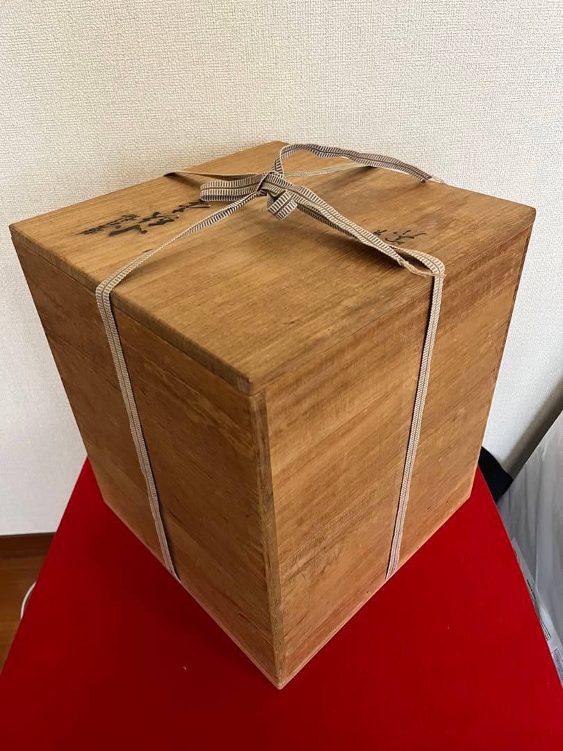 【特大】人間国宝 三代 徳田八十吉（正彦銘）碧明釉 小紋壺 約29cm T237