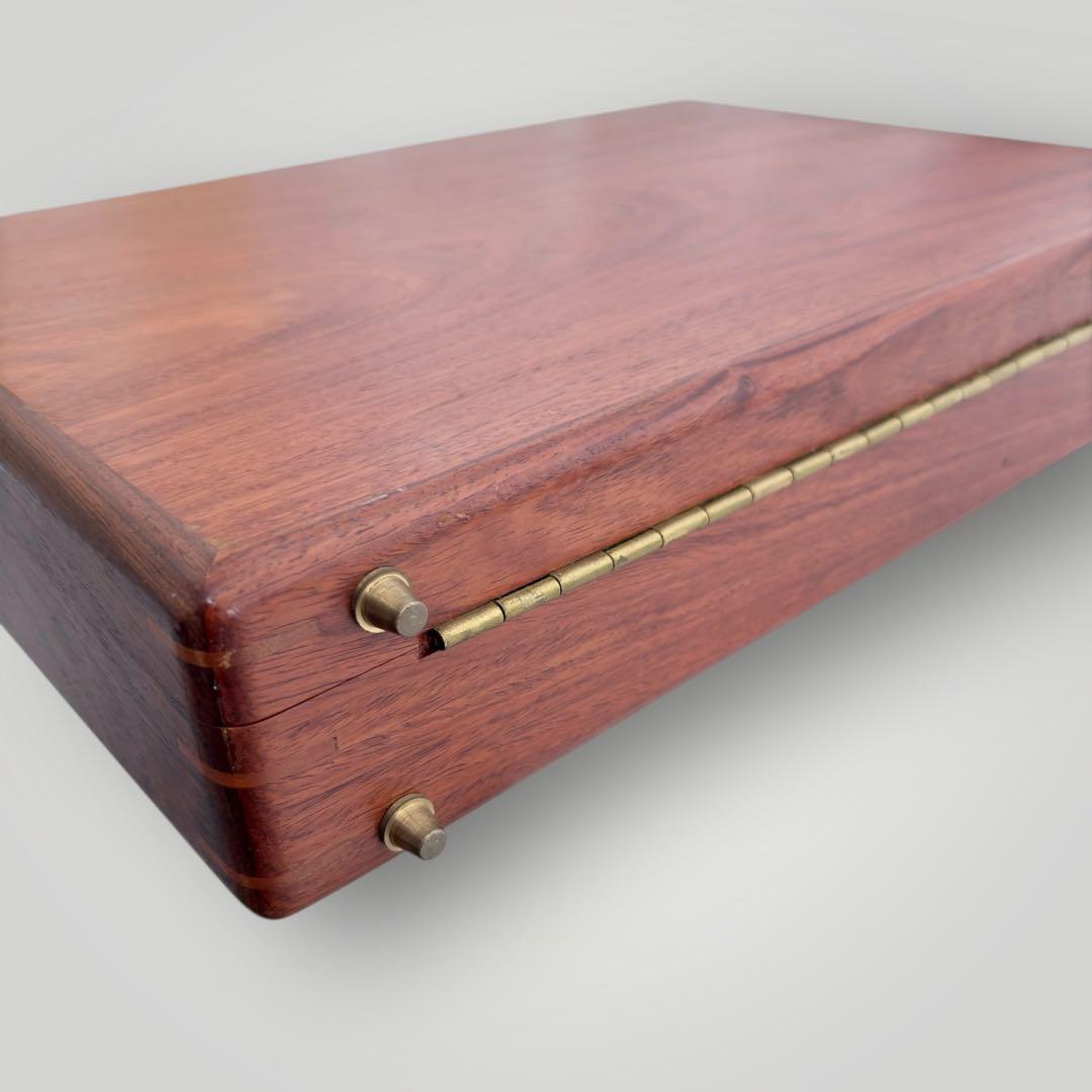 PRESTO アタッシュケース 木製 ダイヤルロック式 ブラウン ビジネス