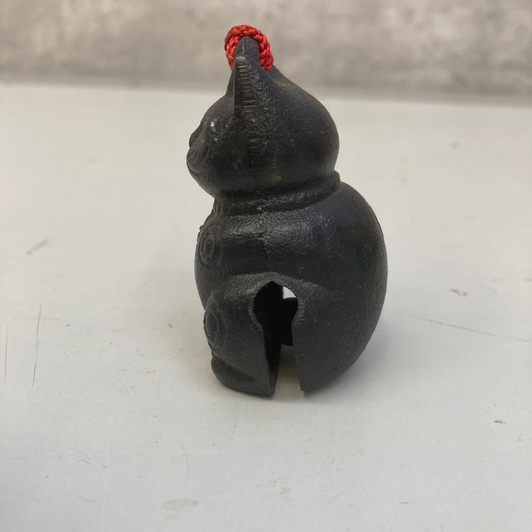 招き猫 まねきねこ 鉄器 鈴 福猫 福 来福 置物 オブジェ インテリア レトロ