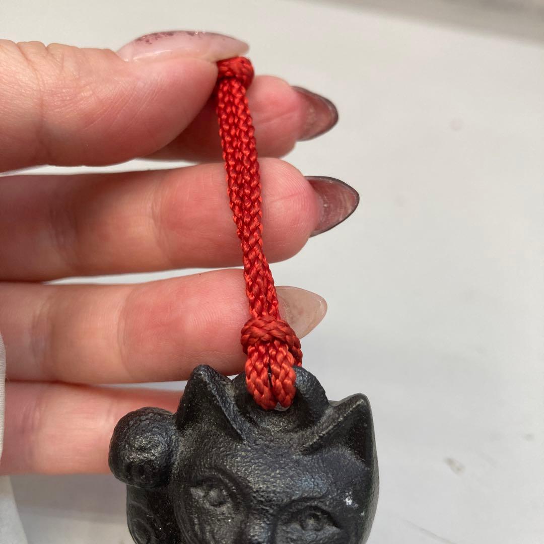 招き猫 まねきねこ 鉄器 鈴 福猫 福 来福 置物 オブジェ インテリア レトロ