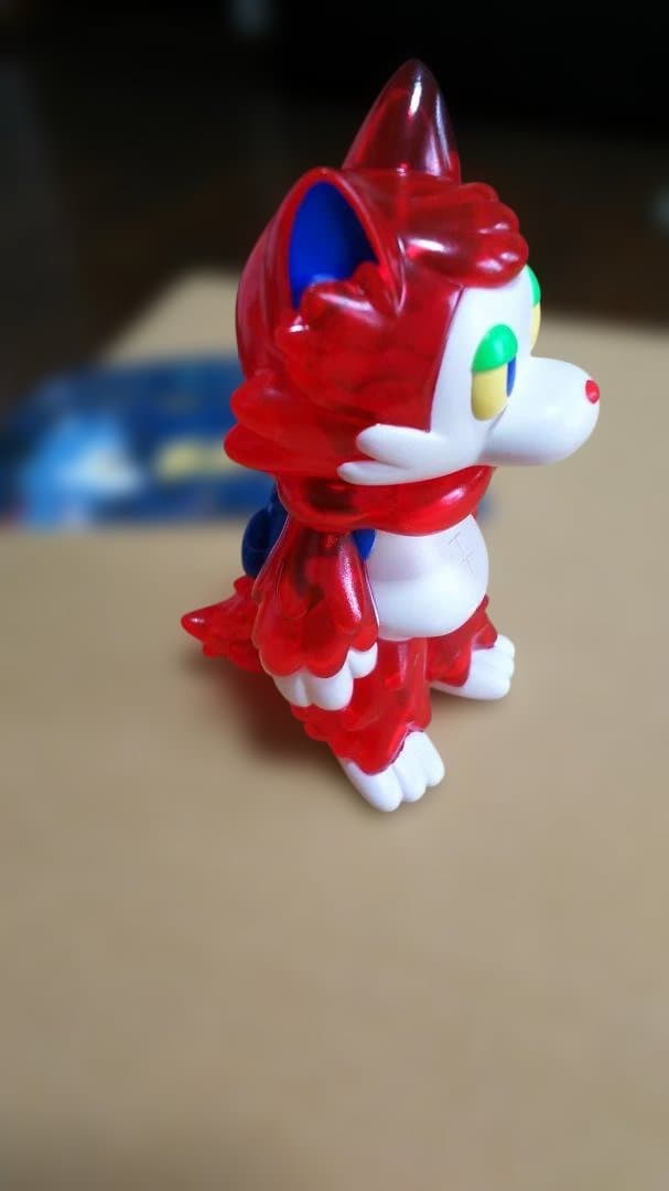 あらいきりこ おおかみくん ソフビ ゲームカラー クリアレッド あらいきりこ