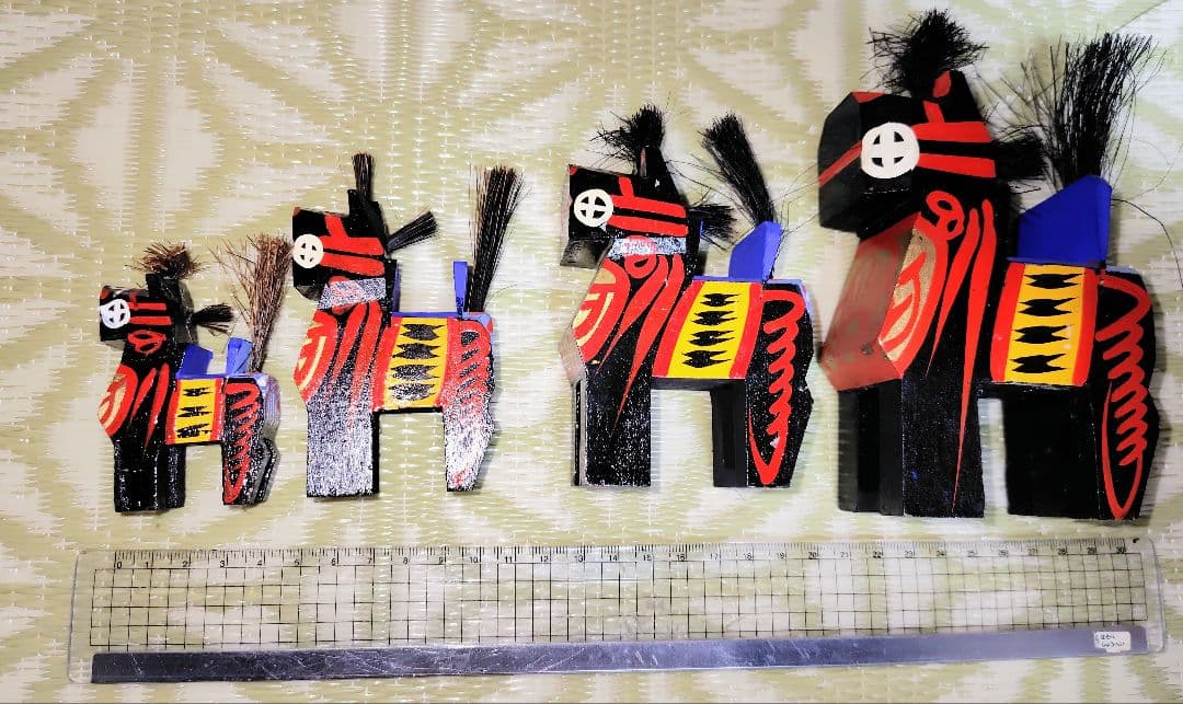 干支　三春駒　七点