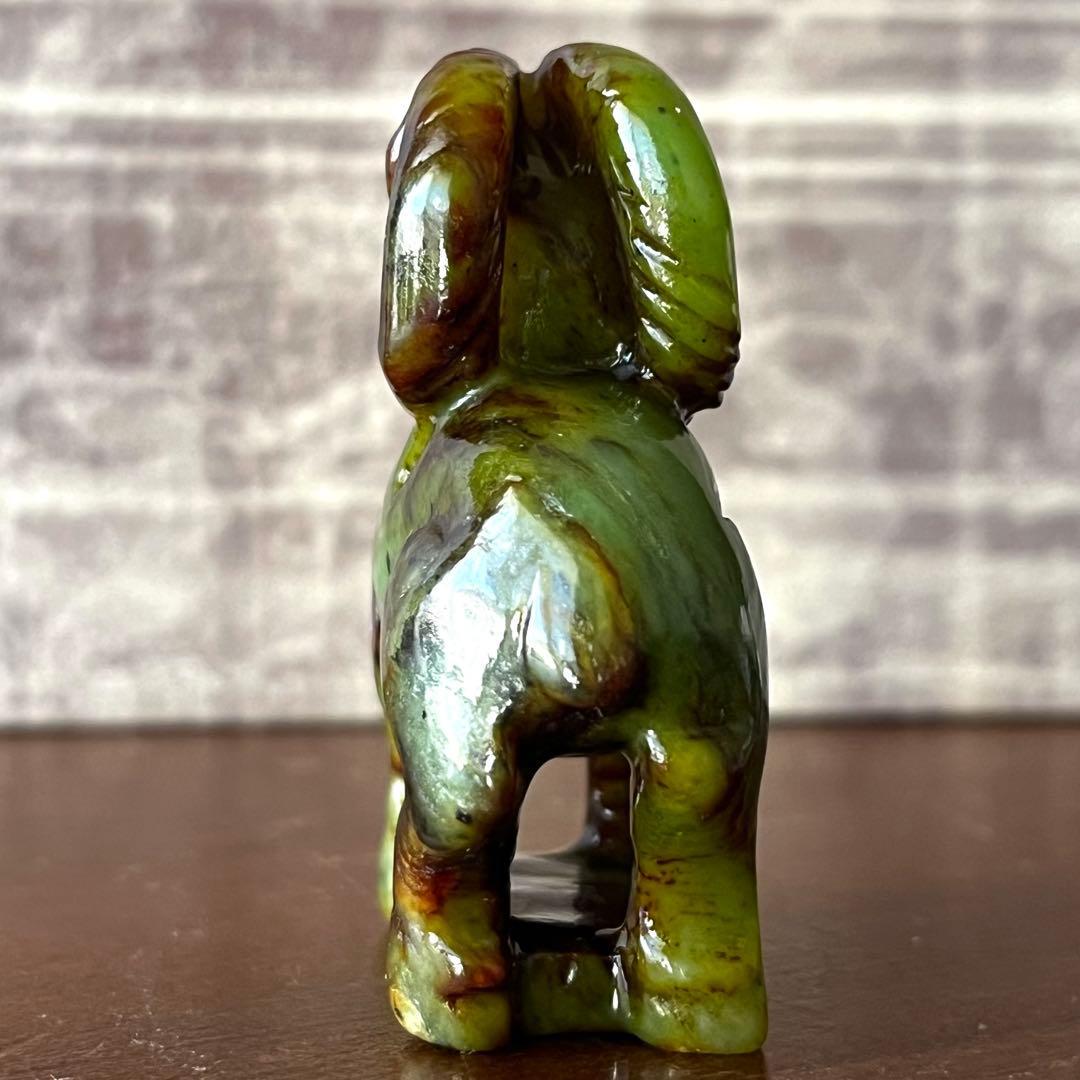 高品質 和田玉 碧玉 古翡翠 彫刻 羊 ネフライト 軟玉 アンティーク 希少品