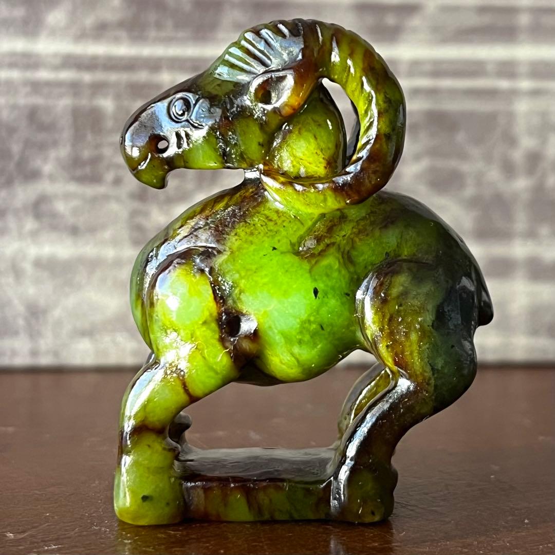 高品質 和田玉 碧玉 古翡翠 彫刻 羊 ネフライト 軟玉 アンティーク 希少品