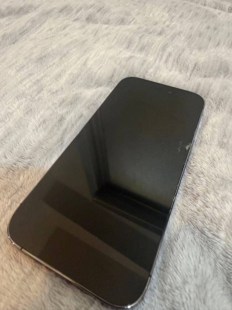 iPhone 14 Pro 1TB ディープパープル 画面ヒビあり 動作良好