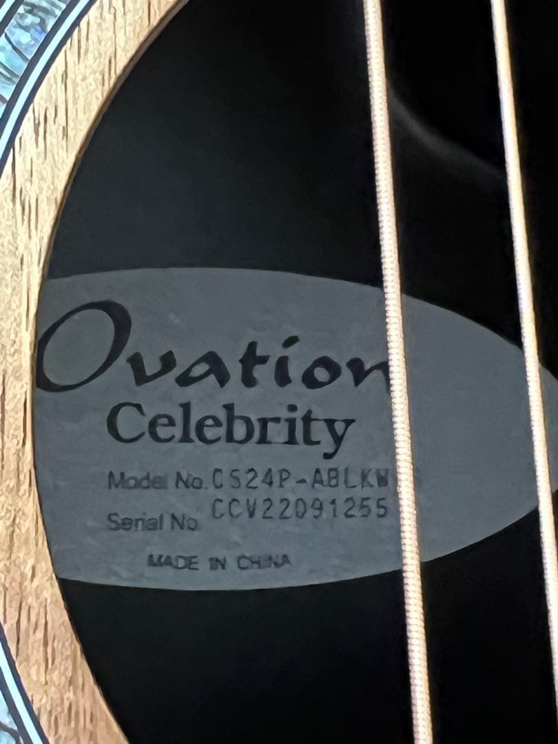 OVATION CS24P ABLKW 2023 オベーションエレアコ未使用