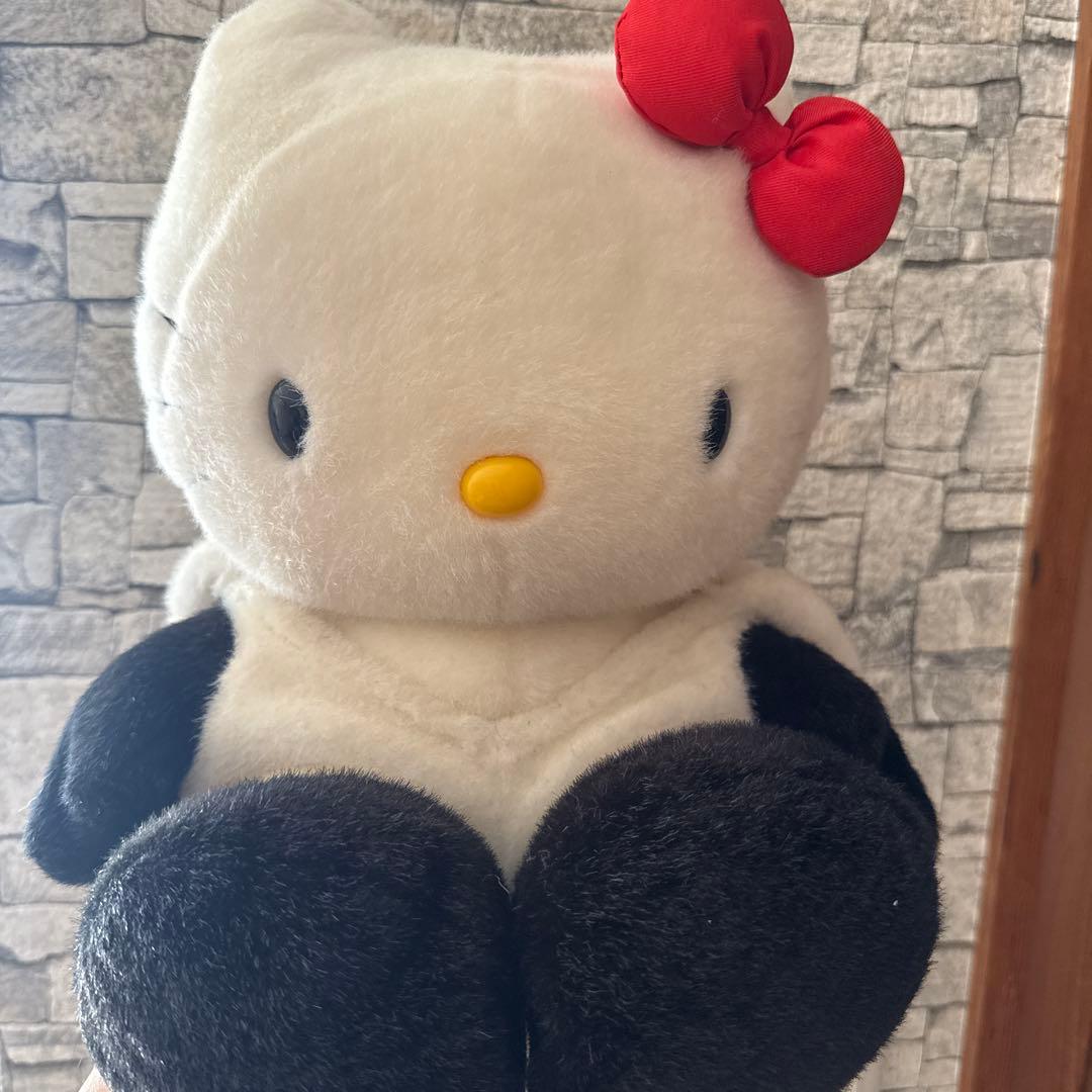 希少！1998年　サンリオハローキティ　パンダぬいぐるみ着せ替え