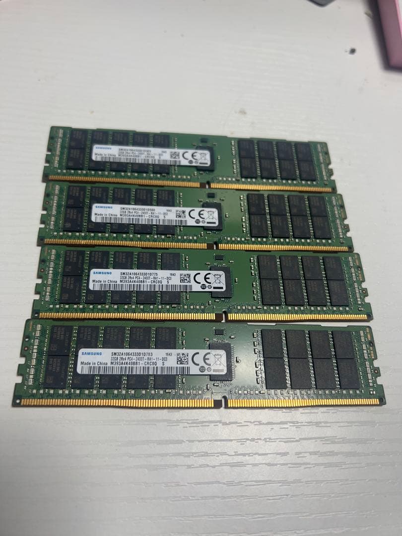 SamSung 32GB×4 =128GB 2Rx4 PC4-2400 ecc