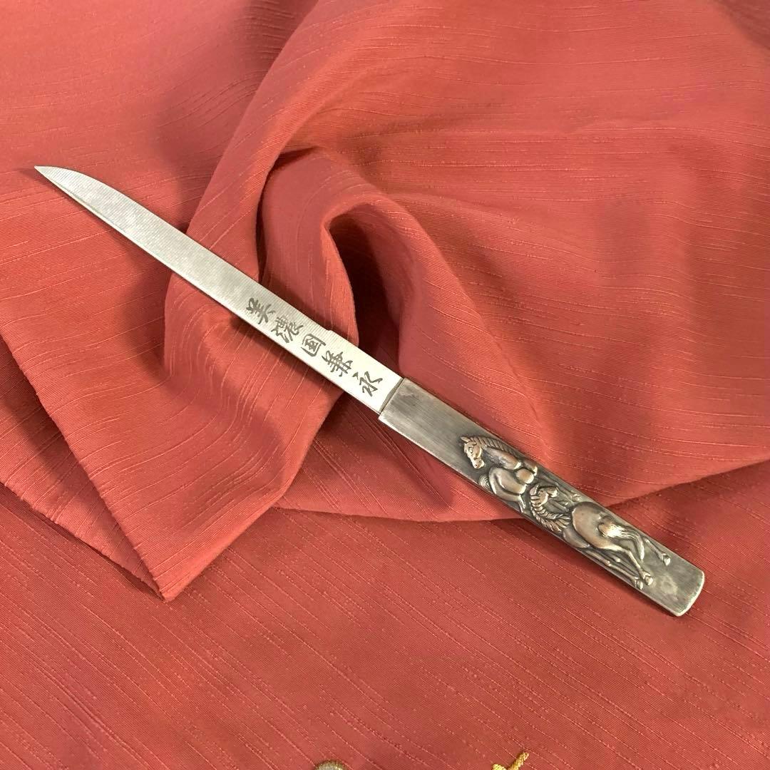 【新品・未使用】馬 午 装飾刀 化粧箱付き
