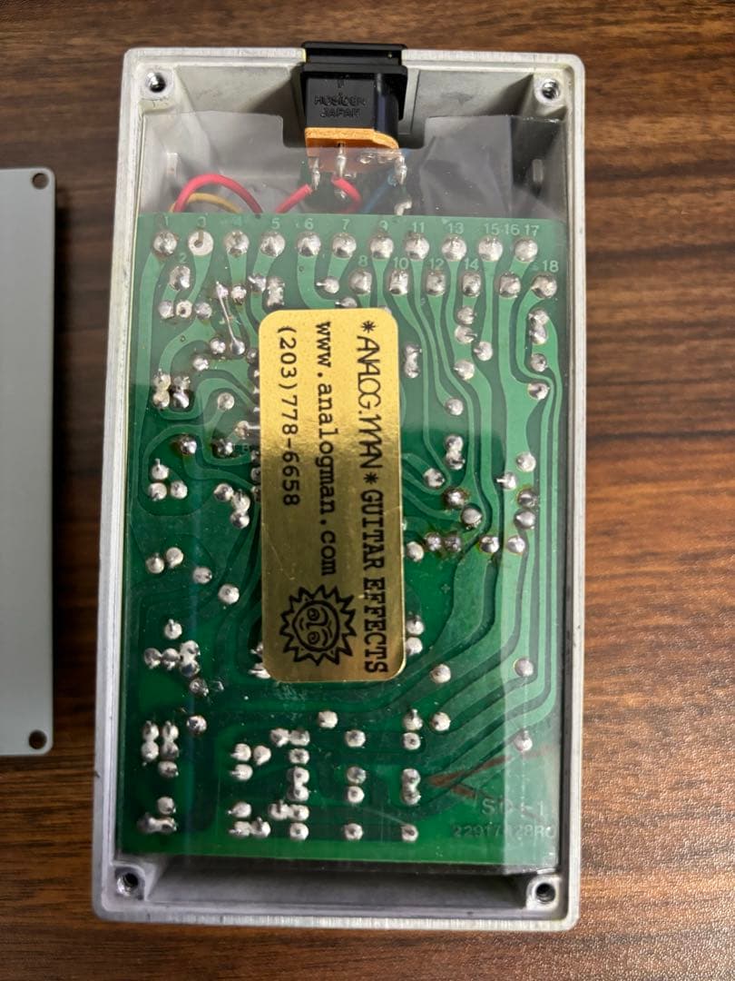 ギター analogman sd-1 push/pull ts808 silvermod