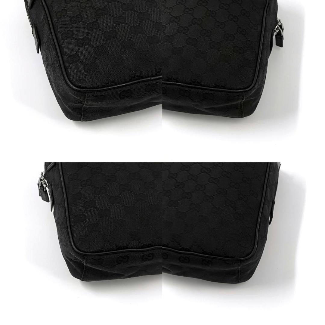 人気✨️ グッチ GG キャンバス ショルダーバッグ クロスボディ 斜め掛け 黒