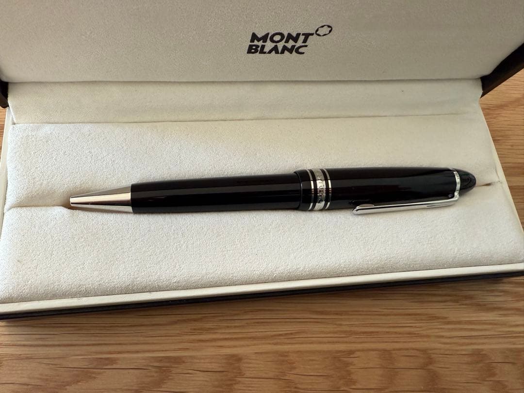MONT BLANC マイスターシュテュック プラチナ ボールペン　黒ケース付き
