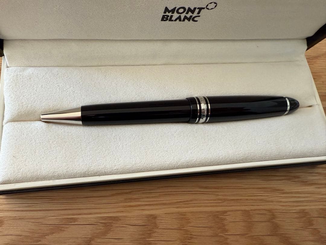 MONT BLANC マイスターシュテュック プラチナ ボールペン　黒ケース付き
