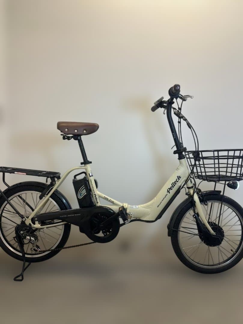 『配送可』ＰＥＬＴＥＣＨペルテック ＴＤＮ－２１２Ｌ折りたたみ電動アシスト自転車