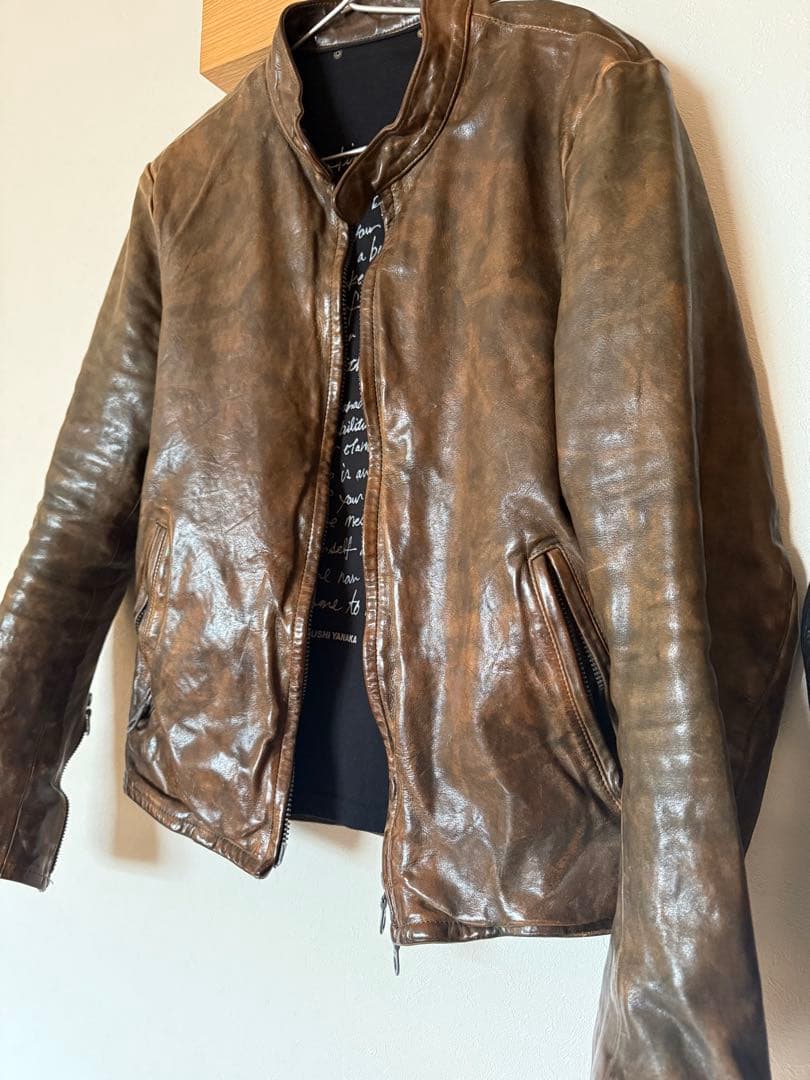 BACKLUSH イタリアンダブルショルダー シングルライダースM