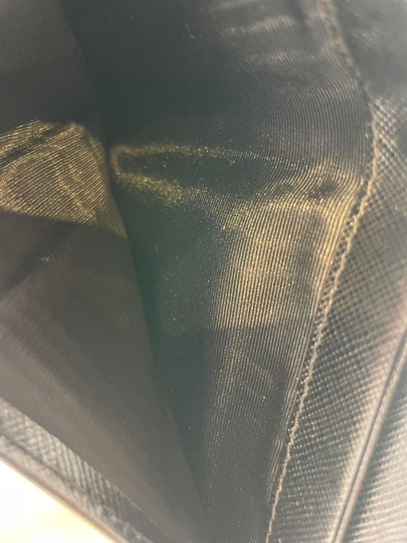 【新品未使用】PRADA プラダ ブラック 黒 ウォレット ラウンドファスナー