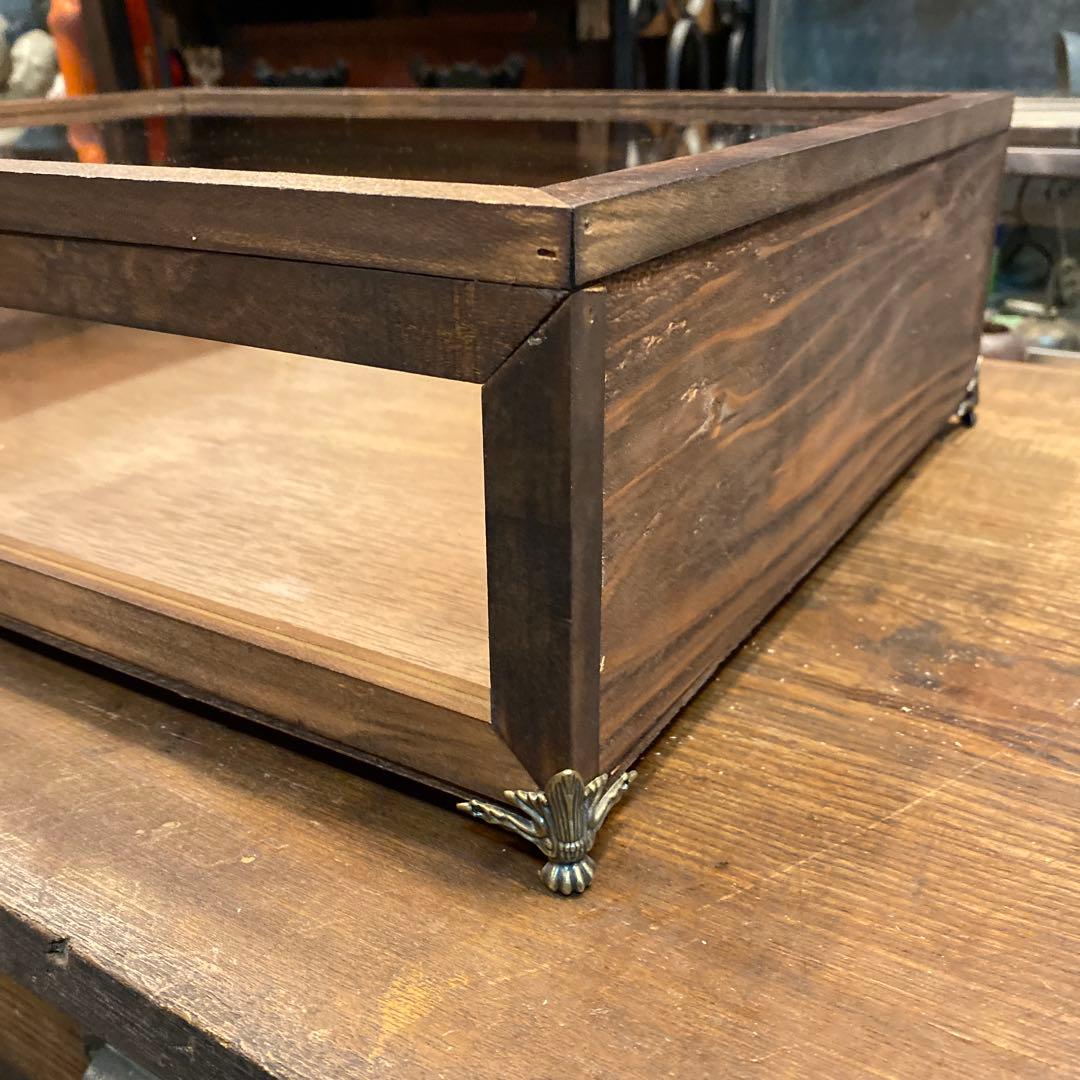 SoraBlue＠値下げ交渉可様　木製ガラスディスプレイケース